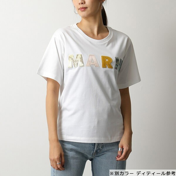 お洒落に♪マルニ 半袖 Tシャツコピー THJEL32ES1 TCY68 ロゴT