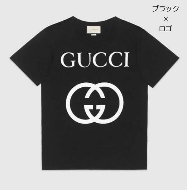 【グッチ】インターロッキングG コットン オーバーサイズ Tシャツ偽物