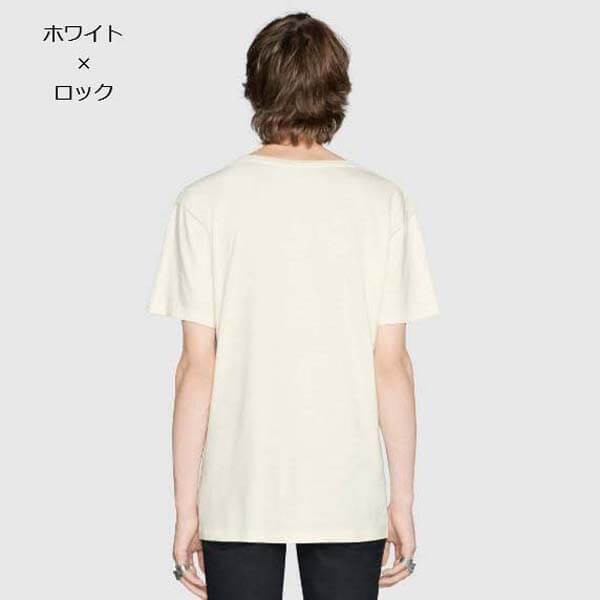 【グッチ】インターロッキングG コットン オーバーサイズ Tシャツ偽物