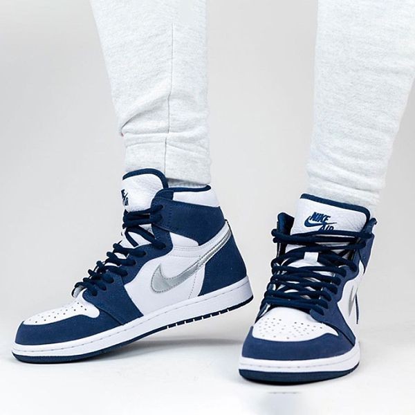 希少！ナイキ エアジョーダン1 RETRO HIGH OG GS MIDNIGHT NAVY CO.JP DC1788-100