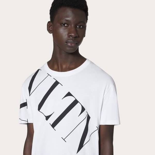 VALENTINO『vltn tシャツ コピー』 マクログリッド 2色☆関税込★