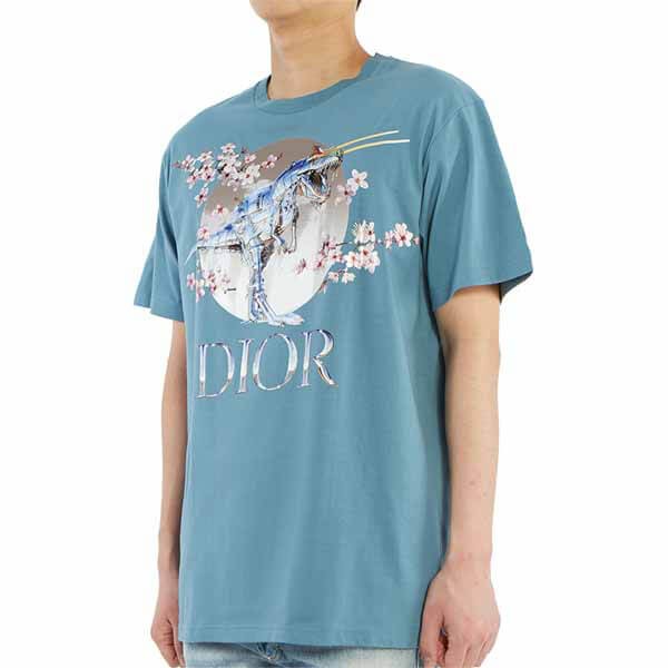 入手困難品！ディオール x Sorayama ロゴプリント Tシャツスーパーコピー☆2色