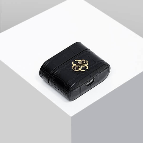 ゴールデンコンセプト AirPods Pro ケース偽物 - Croco Embossed Leather