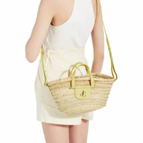 ☆21SS☆【ジミーチュウ】MACY TOTE/S JCロゴ付きトートバッグ偽物