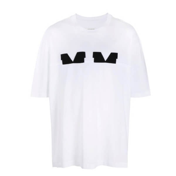 【マルジェラ】MM パッチ コットン 半袖Tシャツ/ ホワイト