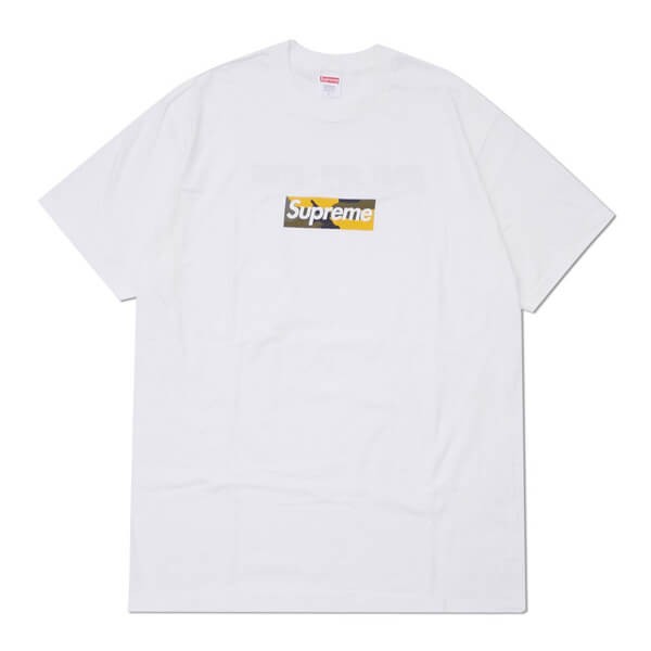 シュプリーム FW17 Brooklyn Camo Box Logo Tee 白 (ステッカー付き)