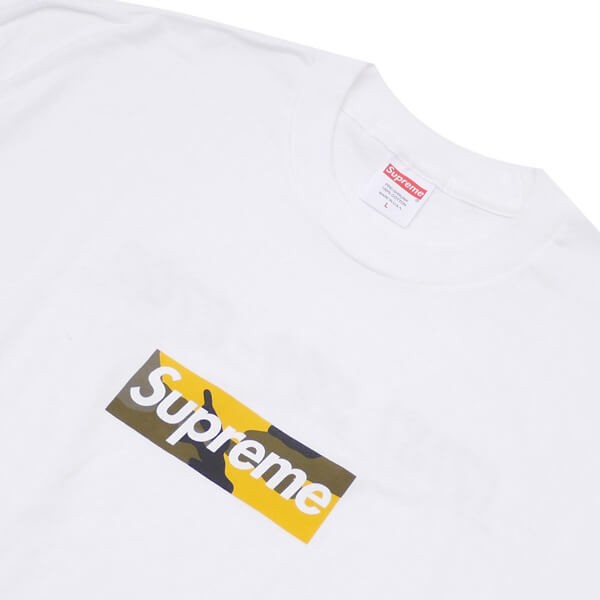 シュプリーム FW17 Brooklyn Camo Box Logo Tee 白 (ステッカー付き)