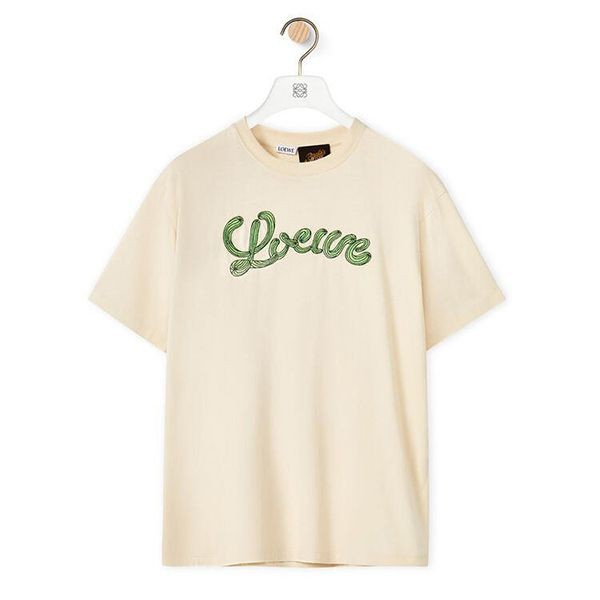 2022SSNEW【ロエベ】ロゴ入り サボテンモチーフTシャツ 偽物 2色 S616Y22J02