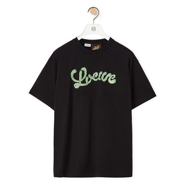 2022SSNEW【ロエベ】ロゴ入り サボテンモチーフTシャツ 偽物 2色 S616Y22J02