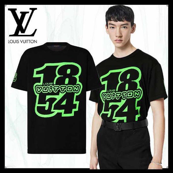 2022新作★​ルイヴィトン LV 1854 グラフィックニットTシャツ 偽物 1AAGO2